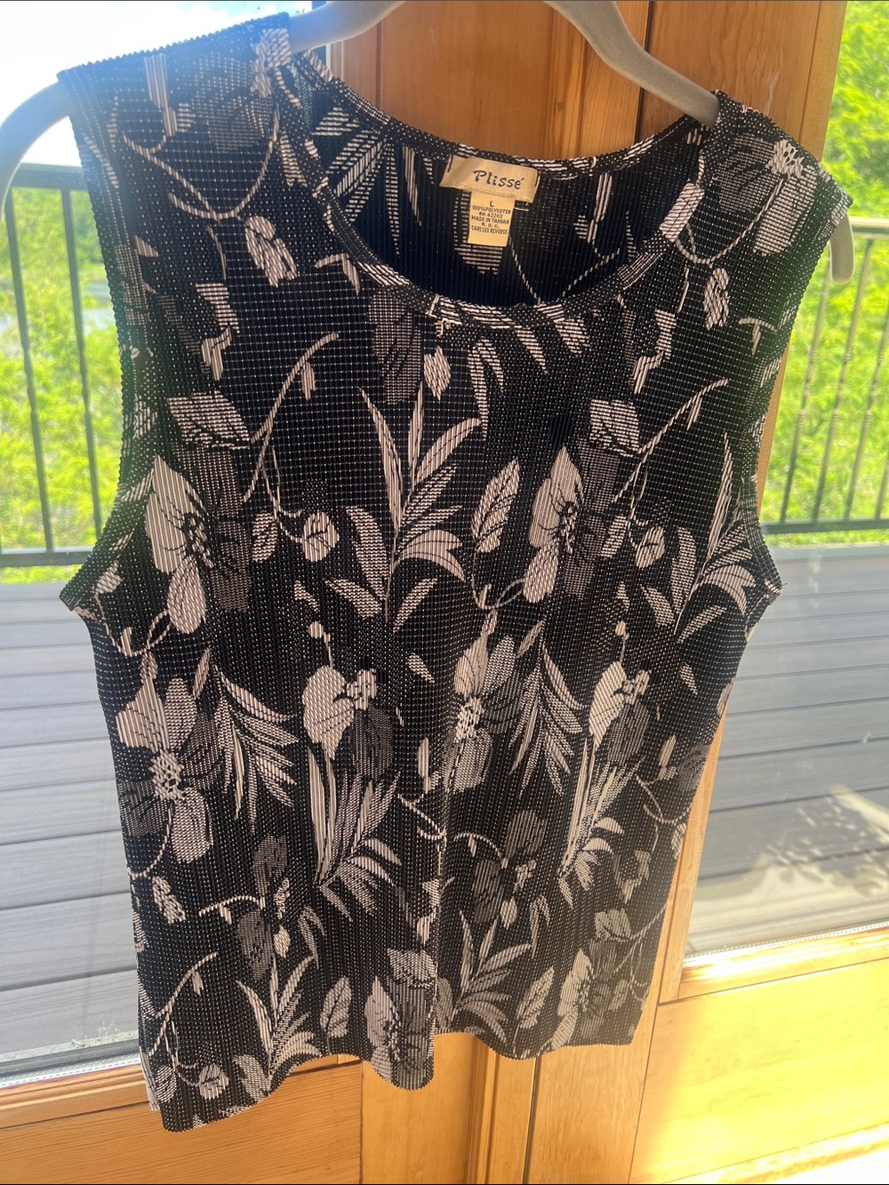 Plisse woman’s tank top - Picture 4 of 6